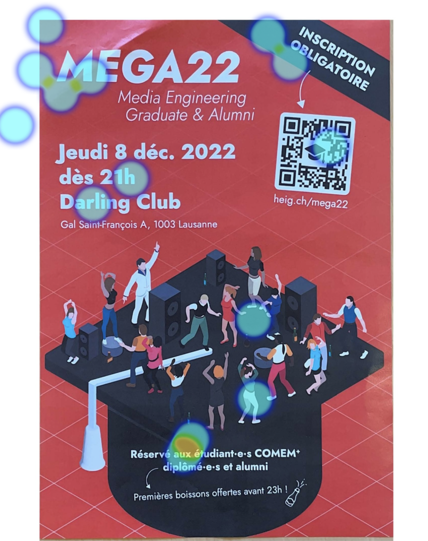 Tâche 3 - flyer événementiel MEGA22 - heatmap